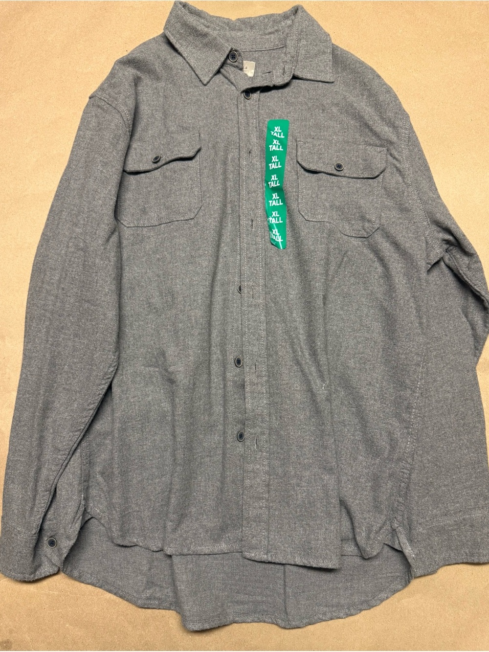Jachs Gray Men’s XL Tall Long Sleeve Button Shirt Rare NEW!